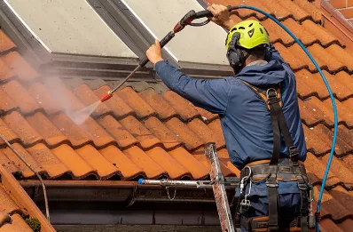 Démoussage et hydrofuge de toiture à Saint-Boès